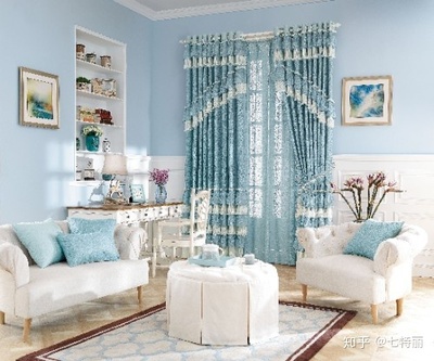 不同房间选购的不同的布艺窗帘